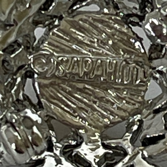 Brooch Sarah Coventry Vintage Small Pin, Faux Pearl and Clear Rhinestone - Picture 4 of 9